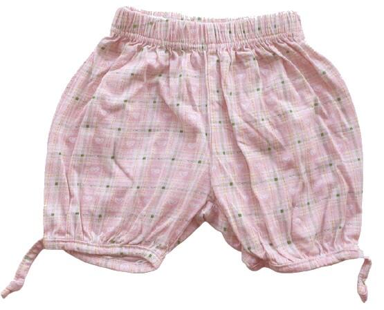 Rosa ternede baby shorts/bloomers str. 62