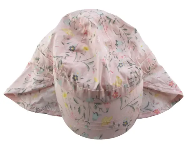 H&M rosa blomstret legionærhat str. 80