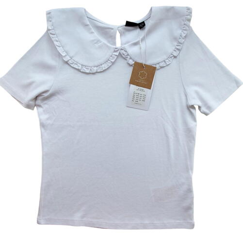 Ny LMTD hvid kortærmet T-shirt str. 146-152