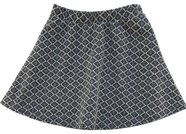 Friends sort og grå mønstret nederdel str. 110
