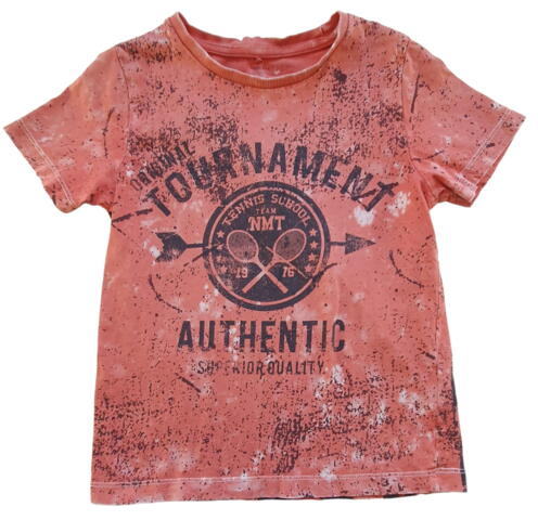 Name it orangerød kortærmet T-shirt str. 116