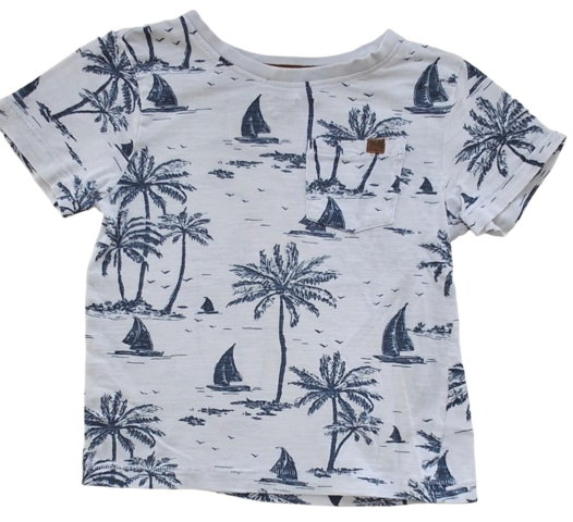 H&M hvid kortærmet T-shirt str. 98