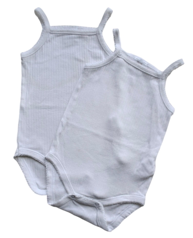 Zara hvid ærmeløs rib body str. 92