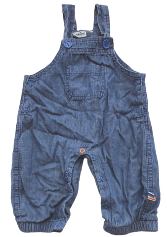 Be kids blå denim overalls str. 56