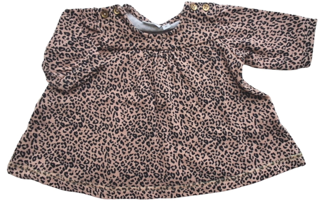 Name it rosa sweat leopard kjole str. 62