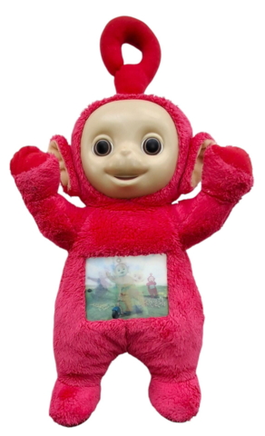 Rød Teletubbie dukkebamse str. 39 cm