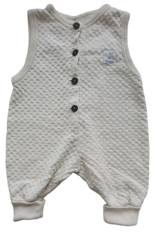 Cotton nature råhvid baby heldragt str. 60