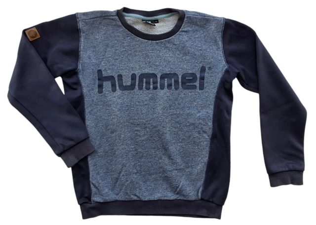 Hummel mørkeblå langærmet sweatshirt str. 134