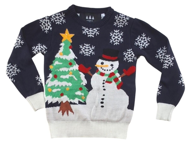 Reenberg mørkeblå julesweater str. 5-6 år