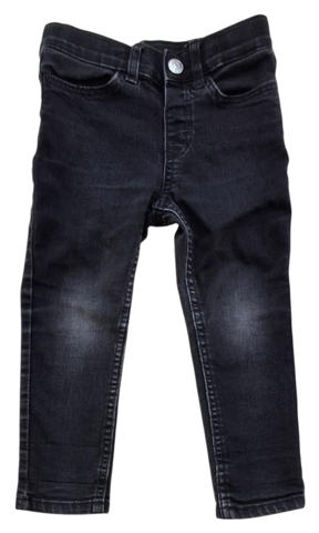 H&M sorte slim fit denimbukser str. 98