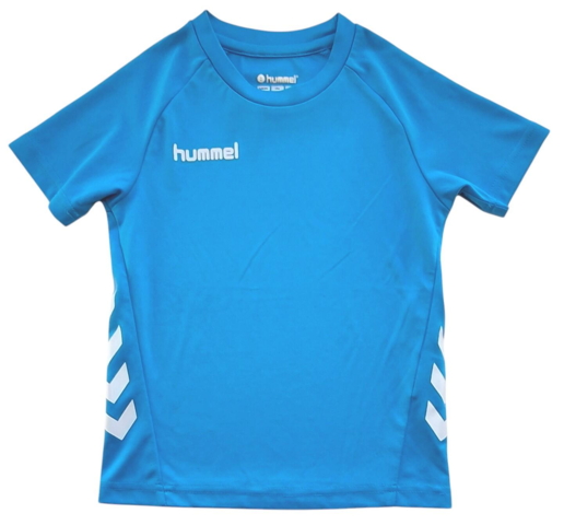 Hummel turkisblå kortærmet T-shirt str. 104