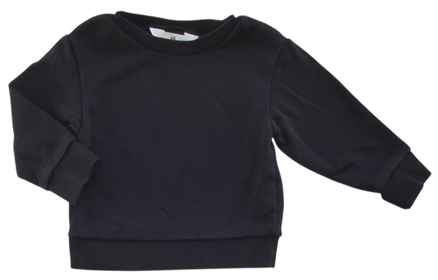 H&M sort langærmet sweatshirt str. 92