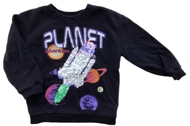 H&M sort langærmet sweatshirt str. 104