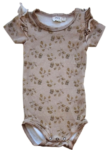 Lil'Atelier lysebrun kortærmet body str. 74