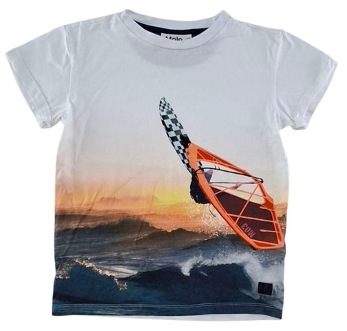Molo hvid kortærmet T-shirt str. 152