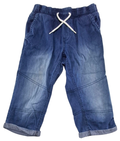 Name it blå tynde denim lange shorts