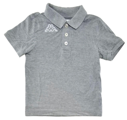Kappa lysegrå kortærmet polo bluse str. 116