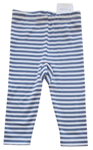 Nye Fixoni gråblå og hvide stribede leggings