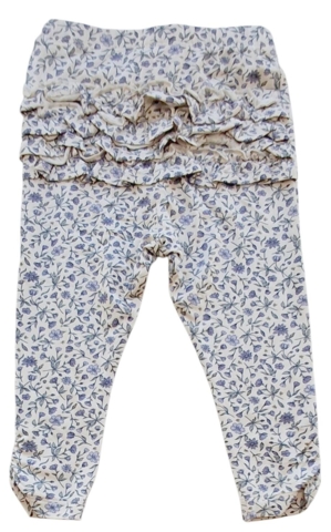 Nye Fixoni beige småblomstrede leggings str. 74