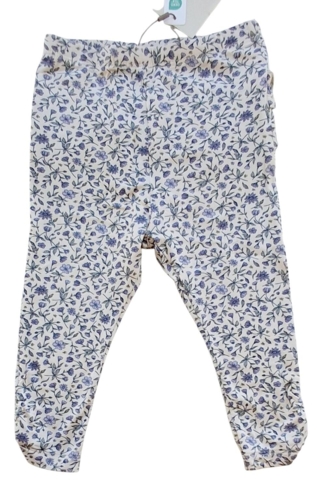 Nye Fixoni beige småblomstrede leggings str. 74