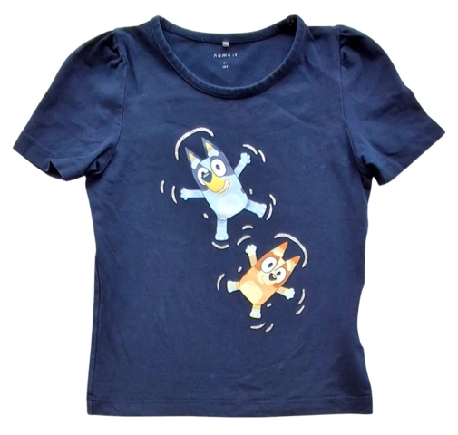 Name it kortærmet mørkeblå T-shirt str. 104