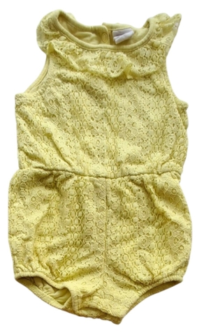 H&M gul blonde sommer heldragt str. 74