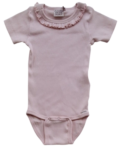 Ny rosa kortærmet rib body str. 74