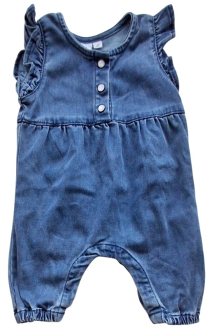 Name it blå blød denim heldragt str. 56