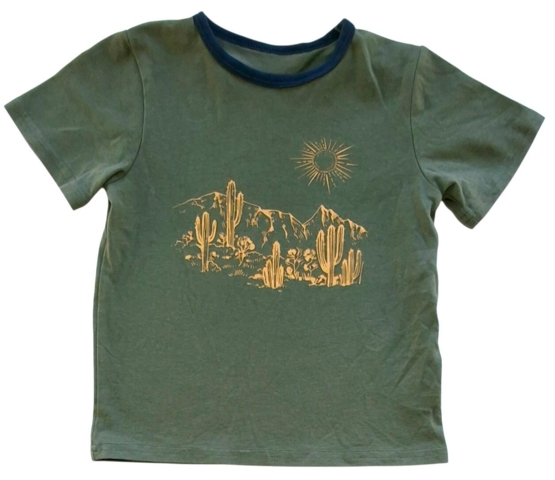 Name it armygrøn tynd kortærmet t-shirt str. 86-92