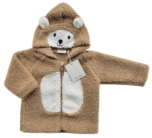 Ny Minymo lysebrun teddy trøjejakke