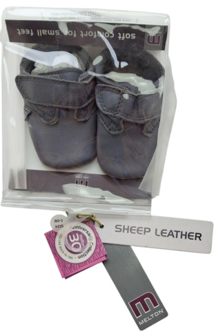 Nye Melton grå bløde skind hjemmesko