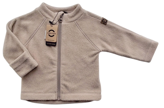 Ny Mikk-line varm-beige langærmet fleecetrøje