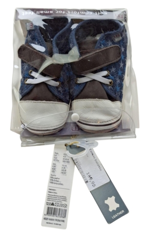 Nye Melton denim-look hjemmesko str. 26-27