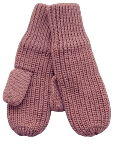 H&M mørk rosa uld vanter str. 98-104