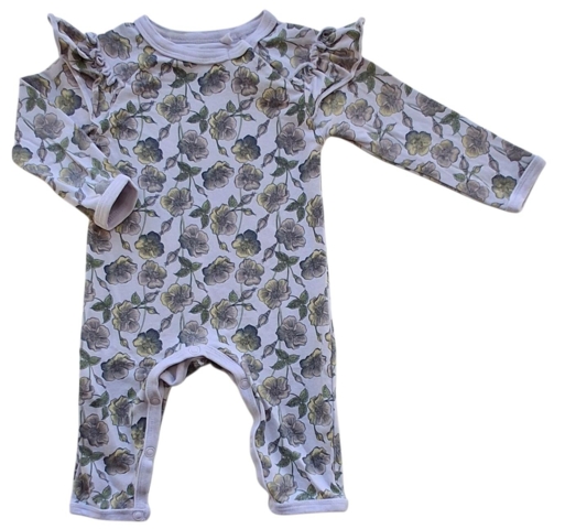 VRS lyslilla blomstret heldragt str. 62