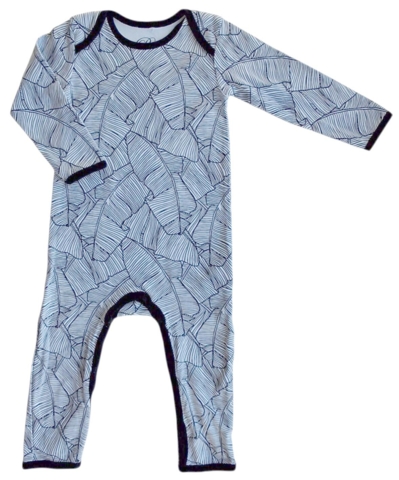 Petit lysegrå mønstret heldragt str. 74