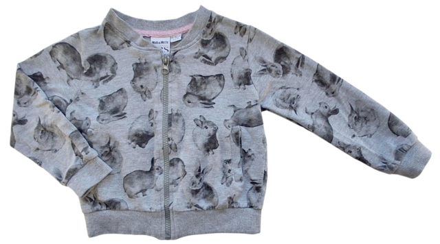 VRS lysegrå langærmet sweatshirt str. 98-104