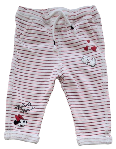 H&M råhvide rødstribede sweatbukser str. 74