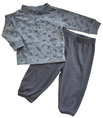 Friends grå bløde bukser og grå bluse str. 74