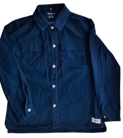Name it mørkeblå denimskjorte str. 146-152