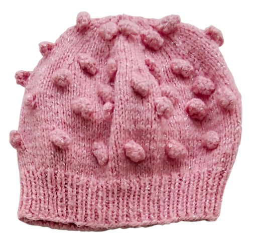 Hjemmestrikket pink hue str. 74-80