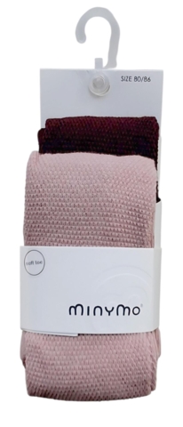 Nye Minymo 2-pak rosa og vinrøde strømpebukser