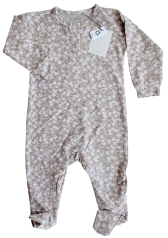 Ny Fixoni beige småblomstret heldragt