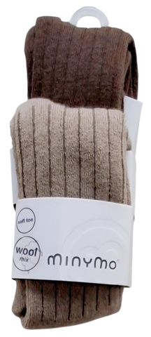 Nye Minymo 2-pak brune uld-mix strømpebukser