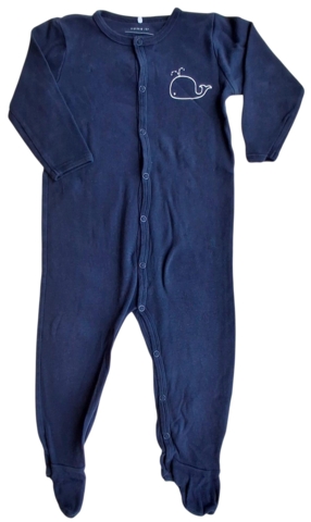 Name it mørkeblå langærmet natdragt str. 86