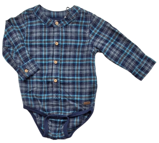 Ny Minymo blåternet blød skjorte-body