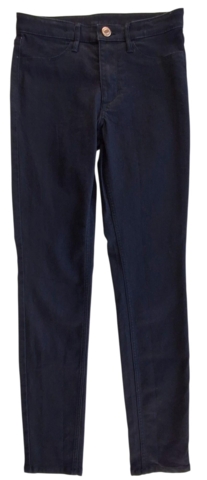 H&M sort elastiske langbukser str. 140