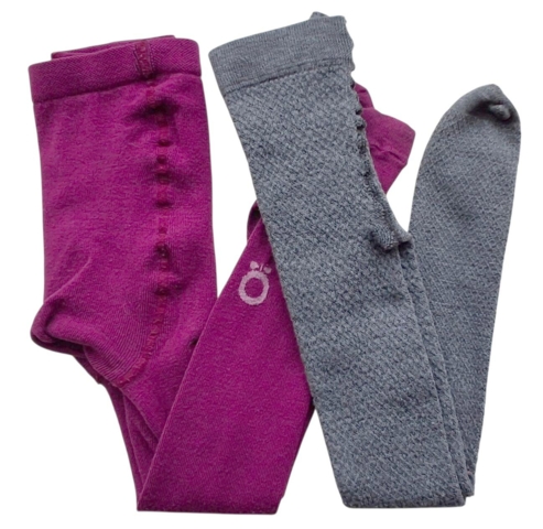 Katvig rødlilla strømpebukser og et par grå str. 98-104