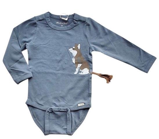 Ny Minymo blågrå langærmet body