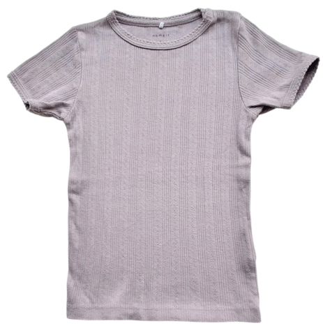 Name it lyslilla kortærmet bluse str. 104